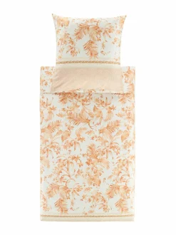 Liinavaatteet|Bassetti Ibiscus Tatoo -satiinipussilakanasetti 41 CARAMEL