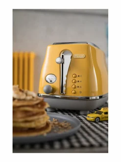 Leivänpaahtimet|Delonghi Icona Capitals -leivänpaahdin, 2 viipaleelle NEW YORK YELLOW