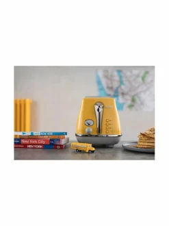 Leivänpaahtimet|Delonghi Icona Capitals -leivänpaahdin, 2 viipaleelle NEW YORK YELLOW