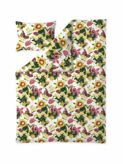 Liinavaatteet|Finlayson Ihana-pussilakanasetti 150 x 210 / 50 x 60 cm YELLOW/GREEN/RED