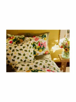 Liinavaatteet|Finlayson Ihana-pussilakanasetti 150 x 210 / 50 x 60 cm YELLOW/GREEN/RED