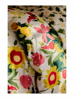 Liinavaatteet|Finlayson Ihana-pussilakanasetti 150 x 210 / 50 x 60 cm YELLOW/GREEN/RED