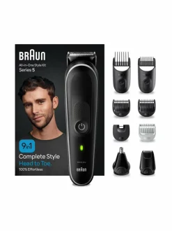 Ihokarvanpoisto|Braun 9-in-1 All-in-One Trimmer -muotoilusetti BLACK