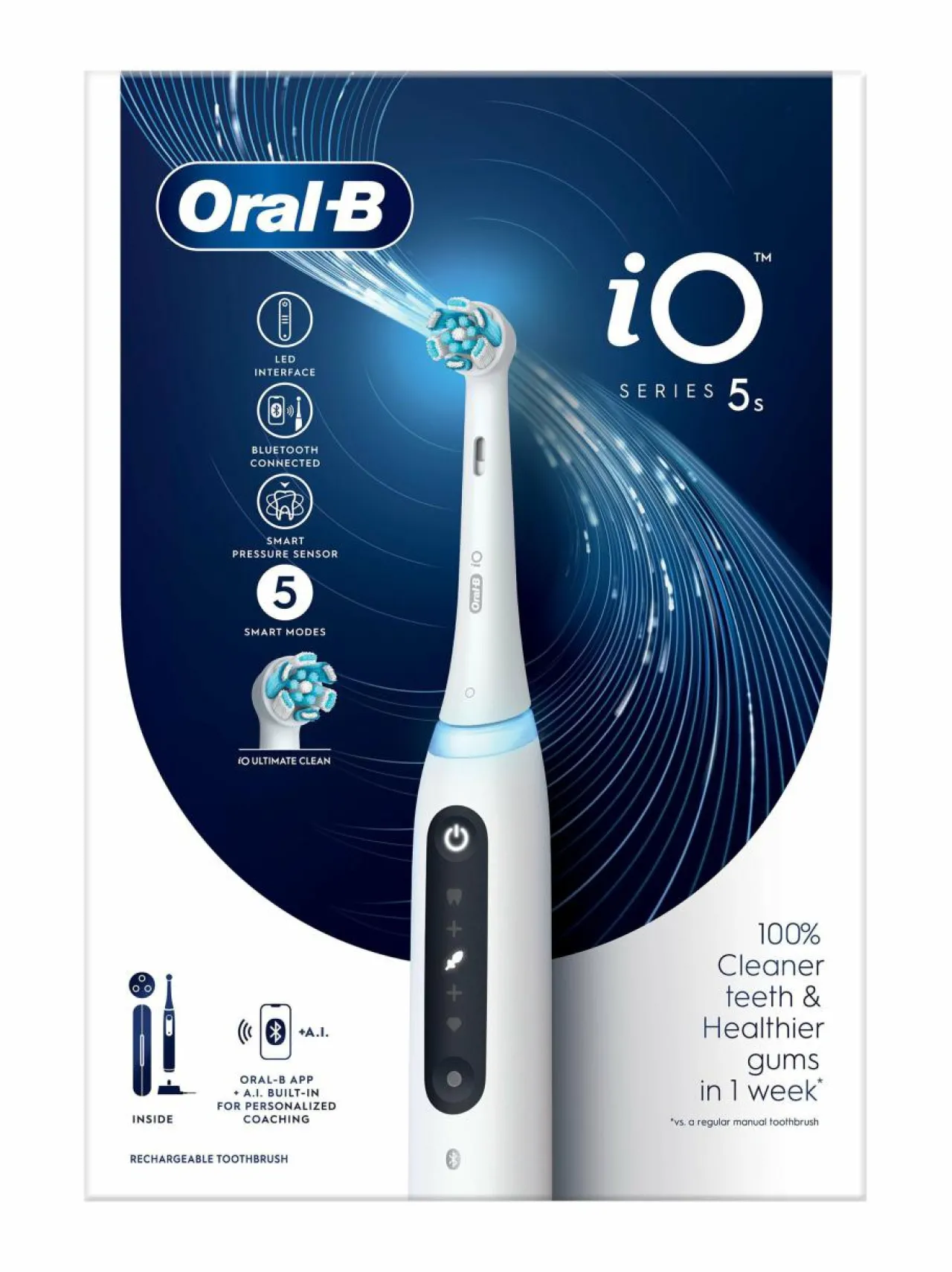 Hampaidenhoito|Oral-B iO5-sähköhammasharja WHITE