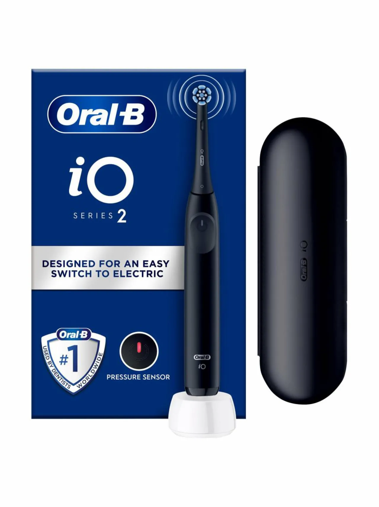 Hampaidenhoito|Oral-B iO2-sähköhammasharja + matkakotelo BLACK