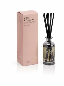 Huonetuoksut & Tuoksukynttilät|Max Benjamin Irish Leather & Oud Luxury -diffuuseri 150 ml LIGHT TERRACOTTA