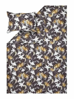 Liinavaatteet|Villa Stockmann Iris-satiinityynyliina DK.GREY/WHITE/SAND COMBO