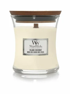 Kynttilät & Lyhdyt|Woodwick Island Coconut Mini -tuoksukynttilä WHITE