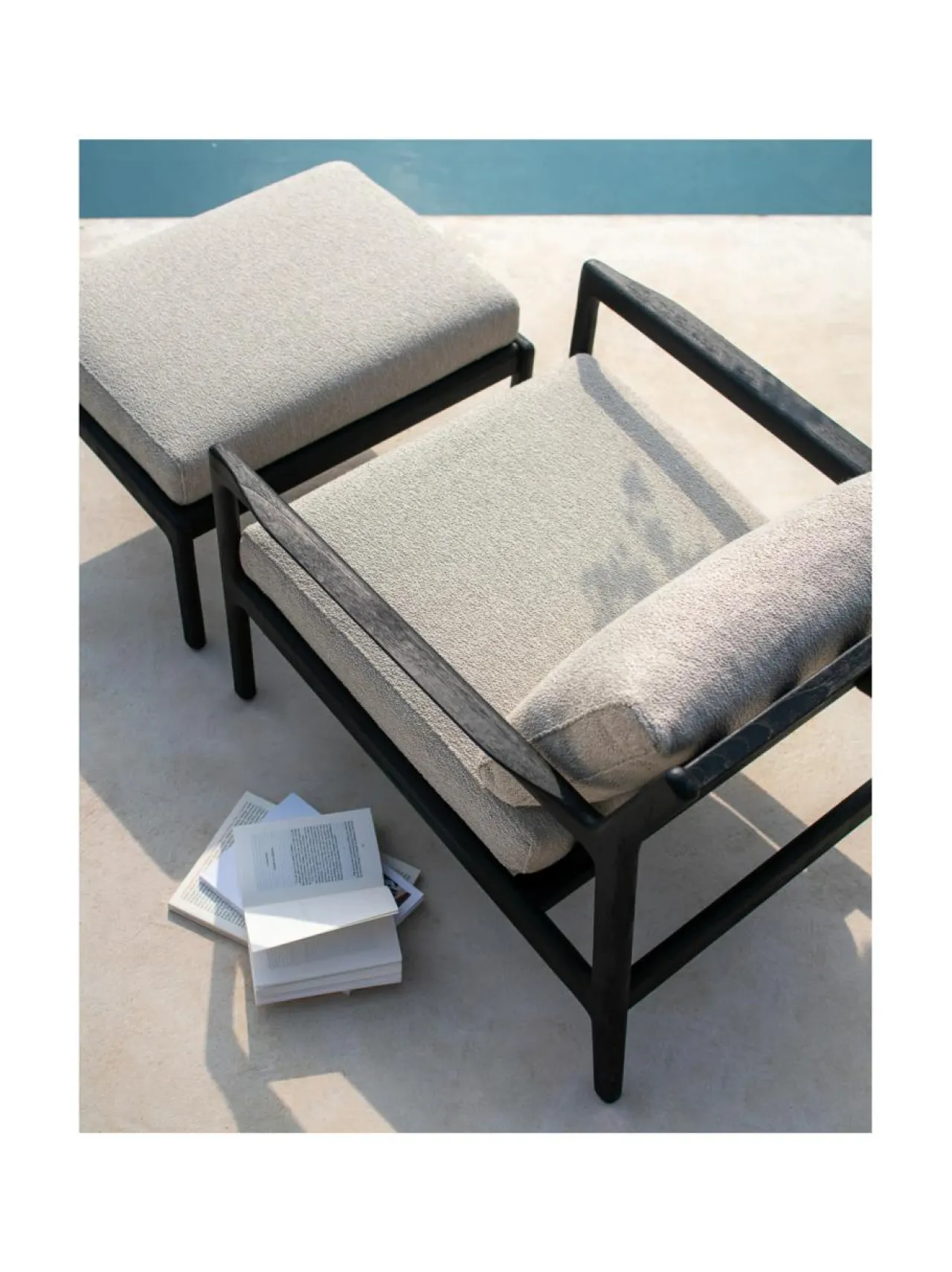 Puutarhakalusteet & Pehmusteet|Ethnicraft Jack ulkokaluste nojatuoli, mocha