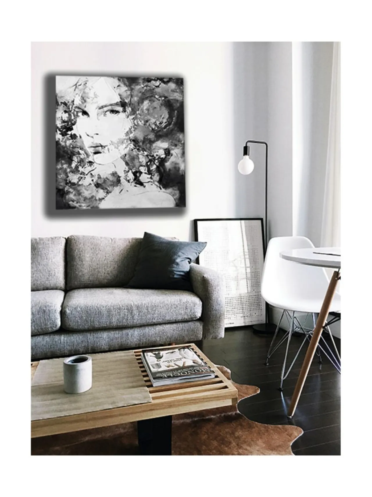 Taulut & Julisteet|Jenniemilia Design , KATA, voimanainen canvas -taulu 100x100cm