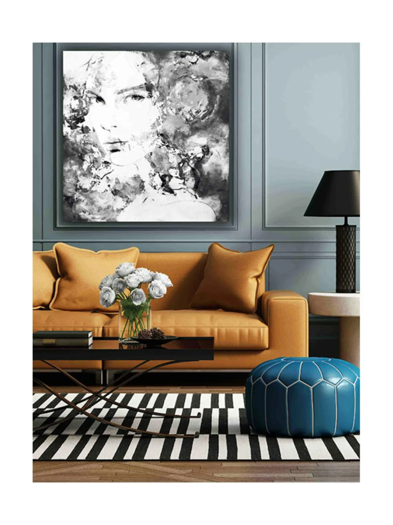 Taulut & Julisteet|Jenniemilia Design , KATA, voimanainen canvas -taulu 100x100cm