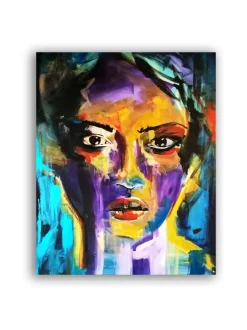 Taulut & Julisteet|Jenniemilia Design , WILMA voimanainen canvas -taulu 80 x 100 cm