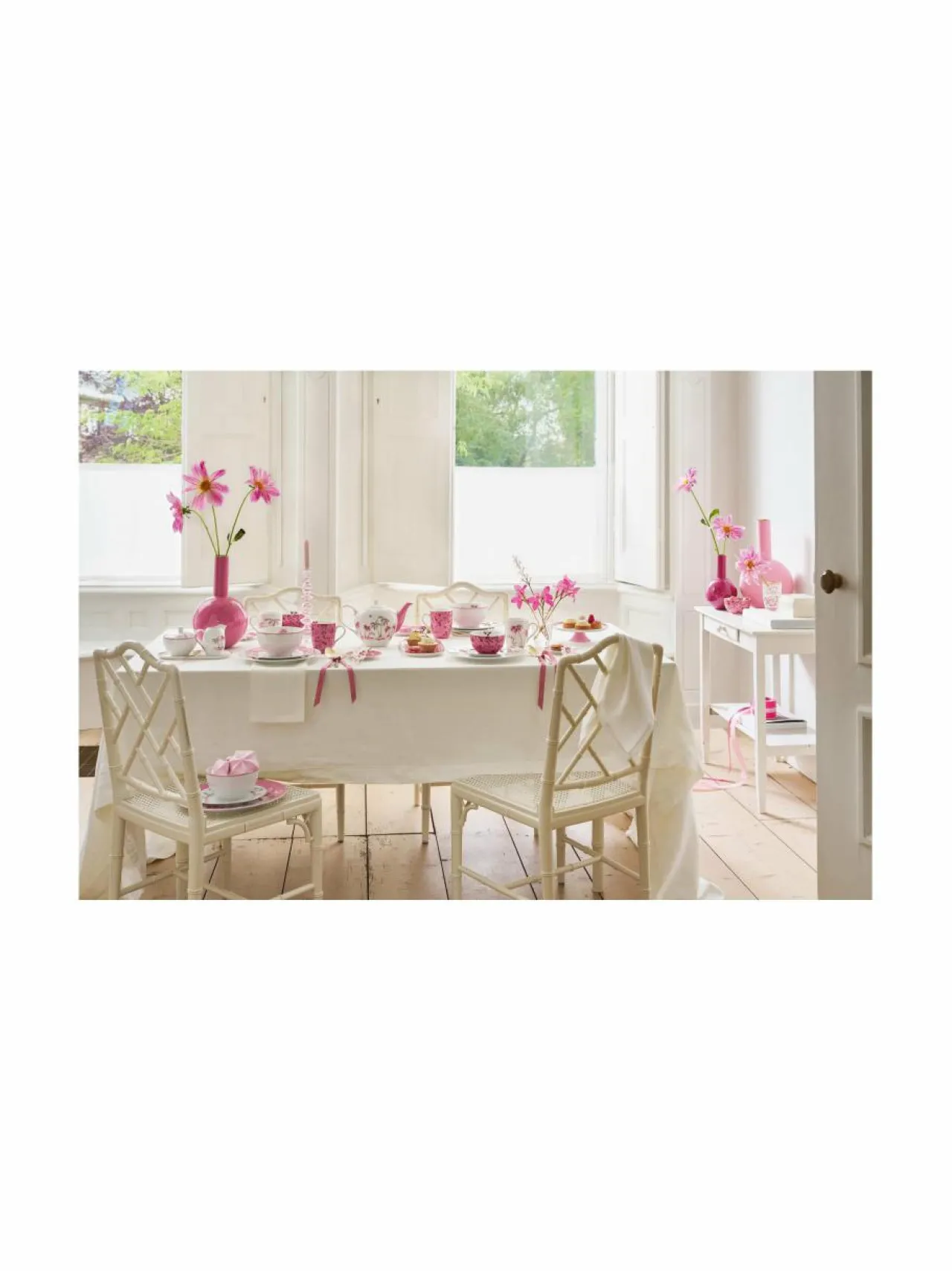 Mukit & Kupit & Asetit|PIP Studio Jolie Dots - kuppi ja lautanen 280 ml PINK