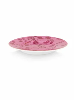 Tarjoiluastiat|PIP Studio Jolie Flowers Petit Four -lautanen 12 cm PINK