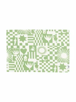 Keittiö- & Kattaustekstiilit|Moomin Arabia Juhlat-kangastabletti GREEN