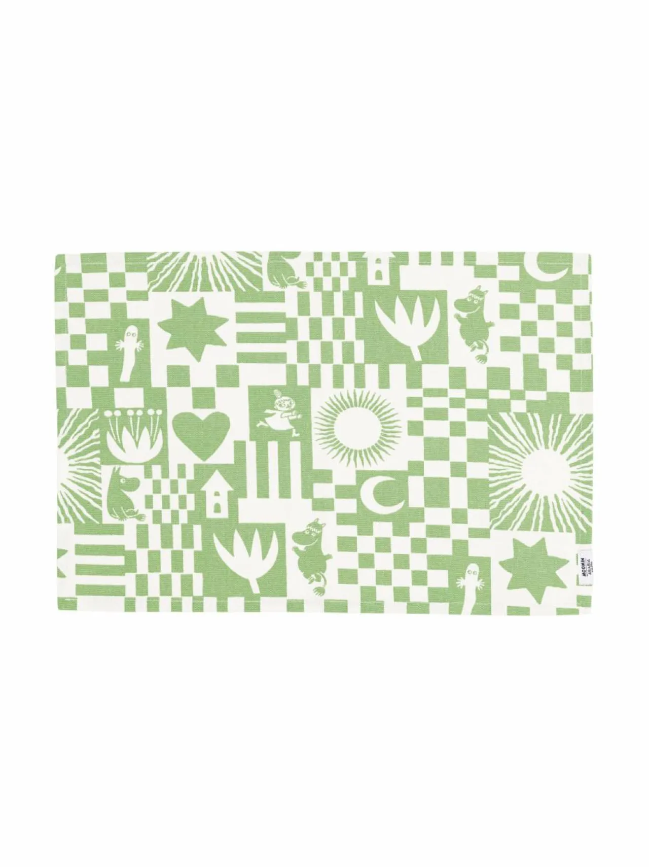 Keittiö- & Kattaustekstiilit|Moomin Arabia Juhlat-kangastabletti GREEN