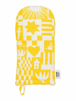 Keittiö- & Kattaustekstiilit|Moomin Arabia Juhlat-uunikinnas YELLOW