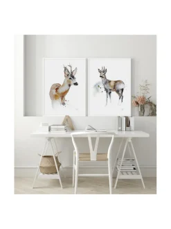 Taulut & Julisteet|ESTER VISUAL Juliste Metsäkauris 50x70 cm