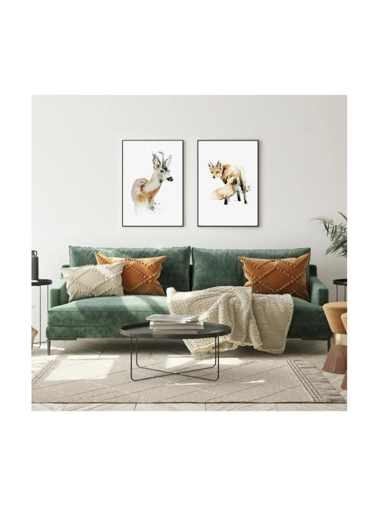 Taulut & Julisteet|ESTER VISUAL Juliste Metsäkauris 50x70 cm