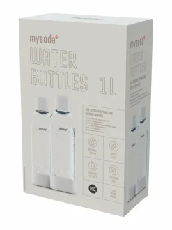 Muut Keittiölaitteet|Mysoda Juomapullo 1 L, 2-pack WHITE