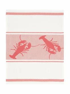 Keittiö- & Kattaustekstiilit|Casa Stockmann Kalas- rapuaiheinen pöytätabletti 35 x 46 cm WHITE/RED