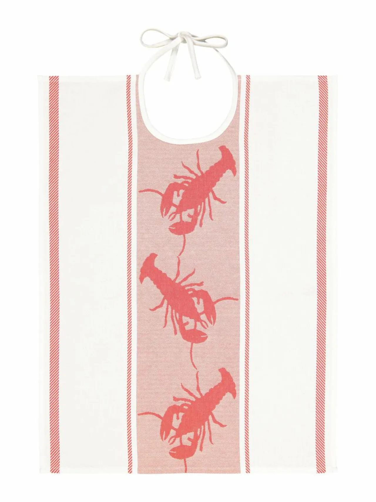 Keittiö- & Kattaustekstiilit|Casa Stockmann Kalas-rapuaiheinen ruokalappu 46 x 60 cm WHITE/RED