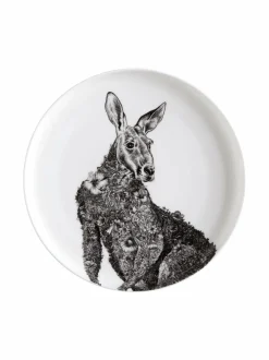 Lautaset & Kulhot|Maxwell&Williams Kangaroo-lautanen 20 cm BLACK/WHITE