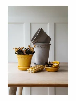 Ruukut & Istutusastiat|Bergs Potter Københavner-ruukku Ø 18 cm AMBER YELLOW