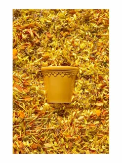 Ruukut & Istutusastiat|Bergs Potter Københavner-ruukku Ø 18 cm AMBER YELLOW