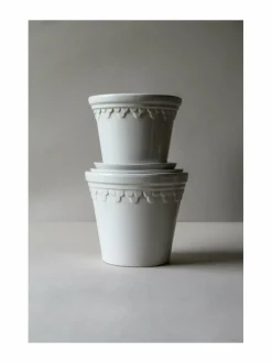 Ruukut & Istutusastiat|Bergs Potter Københavner-ruukku 16 cm MINERAL WHITE