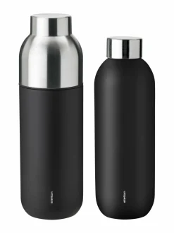 Tee, Kahvi & Vesi|Stelton Keep Cool -termospullo 0,6 l BLACK