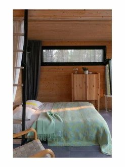 Keittiö- & Kattaustekstiilit|Lapuan Kankurit Kesäkukka-pellavapöytäliina 145 x 260 cm 1 LIME-LIGHT BLUE