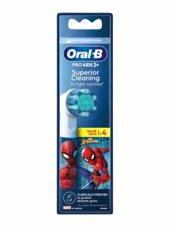 Hampaidenhoito|Oral-B Kids 3+ Spiderman -hammaspäät 4-pack WHITE/BLUE