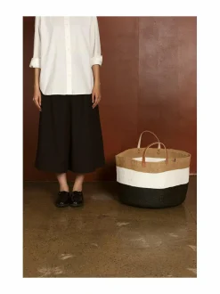 Säilytys|Mifuko Kiondo Floor Basket XXL -lattiakori DUO BLACK