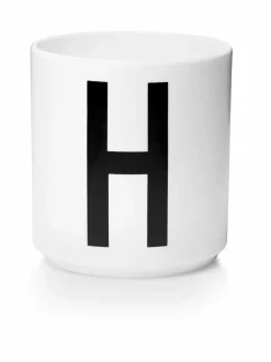 Mukit & Kupit & Asetit|Design Letters Kirjainmuki, H VALKOINEN/MUSTA