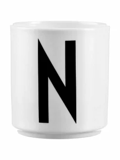 Mukit & Kupit & Asetit|Design Letters Kirjainmuki, N VALKOINEN/MUSTA