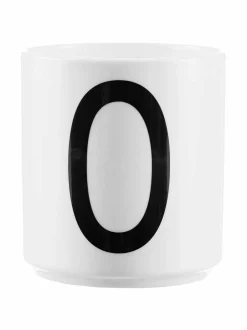 Mukit & Kupit & Asetit|Design Letters Kirjainmuki, O VALKOINEN/MUSTA