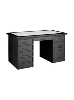 Työpöydät|Boknäs Kirjoituspöytä laatikostoilla MUSTA