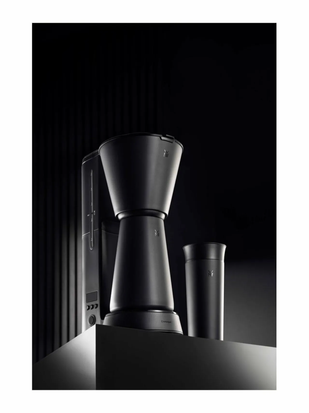 Kahvin- & Vedenkeittimet|WMF KITCHENminis® Coffee Maker Thermo To Go -kahvinkeitin ja termosmuki BLACK, STAINLESS STEEL