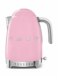 Kahvin- & Vedenkeittimet|Smeg KLF04PKEU-vedenkeitin 1,7 l VAALEANPUNAINEN
