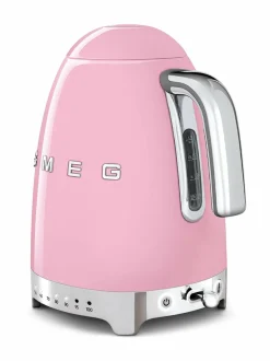 Kahvin- & Vedenkeittimet|Smeg KLF04PKEU-vedenkeitin 1,7 l VAALEANPUNAINEN