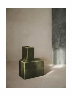 Koriste-Esineet|Ferm Living Koa- keraaminen maljakko, 20 cm DARK SAGE