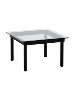 Pöydät|HAY Kofi-sohvapöytä, 60 x 60 cm BLACK / CLEAR GLASS