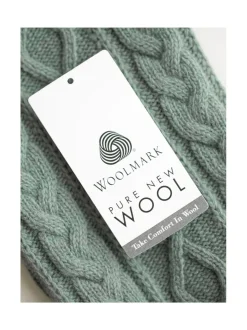 Koiran Vaatteet|Oliver's Life & Style Koiran neule, palmikko, vihreä VIHREÄ