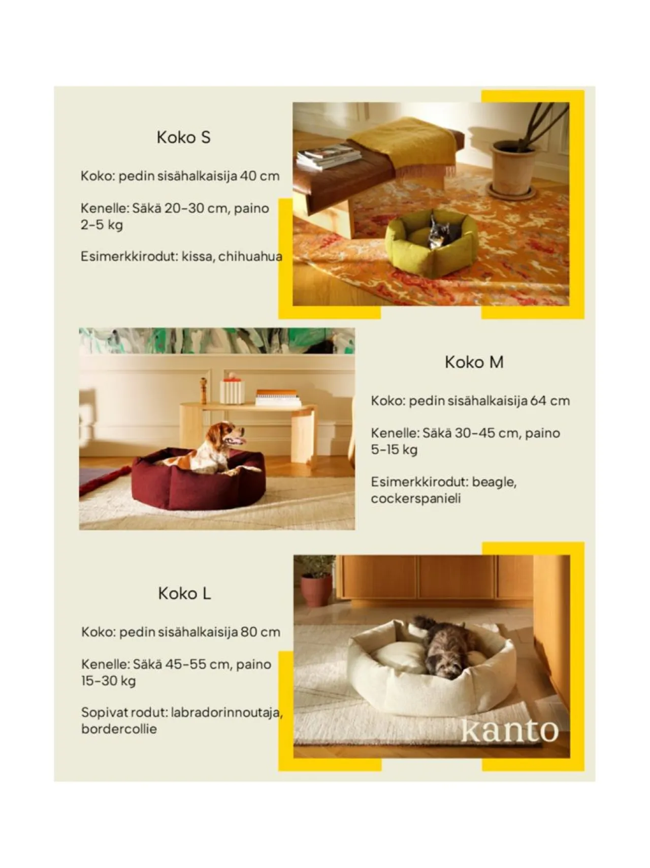 Pedit Ja Makuualustat|Kanto Koiranpeti Luoto x Kvadrat COFFEE