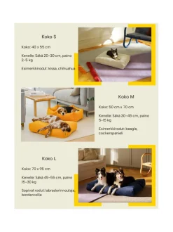 Pedit Ja Makuualustat|Kanto Koiranpeti Oksa x Kvadrat MIDNIGHT