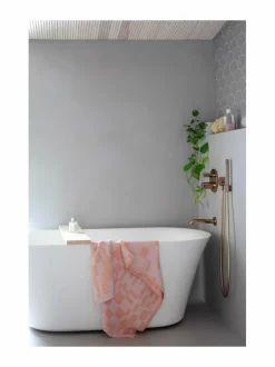 Keittiö- & Kattaustekstiilit|Lapuan Kankurit Koodi-pellavapyyhe 3 RUST-ROSE