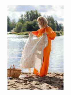 Kylpyhuonetekstiilit|Lapuan Kankurit Koodi-pellavapyyhe 1 WHITE-LINEN