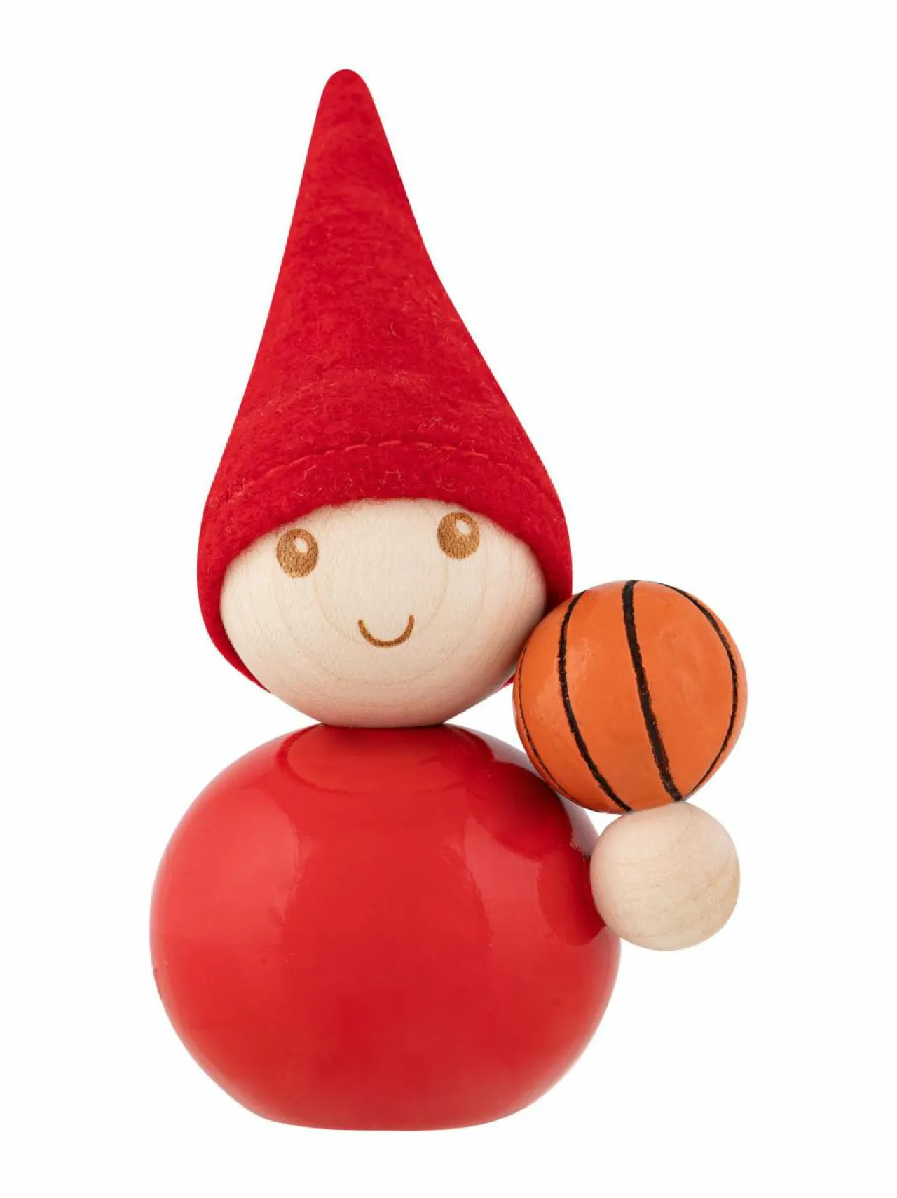 Muut Joulukoristeet|Koriste-Esineet|Aarikka Koripalloilija-tonttu C600 RED