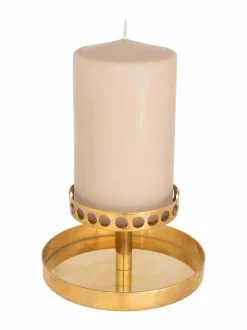Kynttilät & Lyhdyt|Aarikka Kultatuikku-kynttilänjalka MS